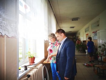 Глава района Иван Кирюхин посетил нашу школу