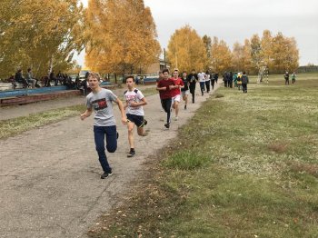 Участие в лёгкоатлетическом  кроссе в с.М.Сердоба