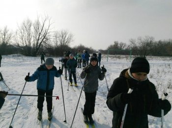 Участие в районных соревнованиях по лыжным гонкам 