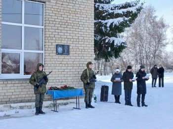 Открытие мемориальной доски Платонову Н.Ф.