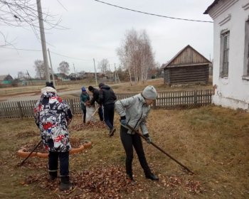 Участие в экологической акции "Чистый дворик"